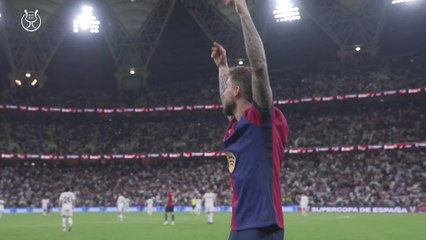 Así fue la fiesta de campeones del Barça en la Supercopa de España