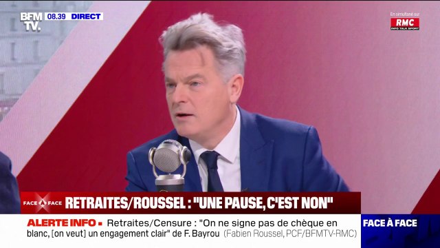 Retraites: Nous ne nous laisserons pas mener en bateau , affirme Fabien Roussel (PCF)