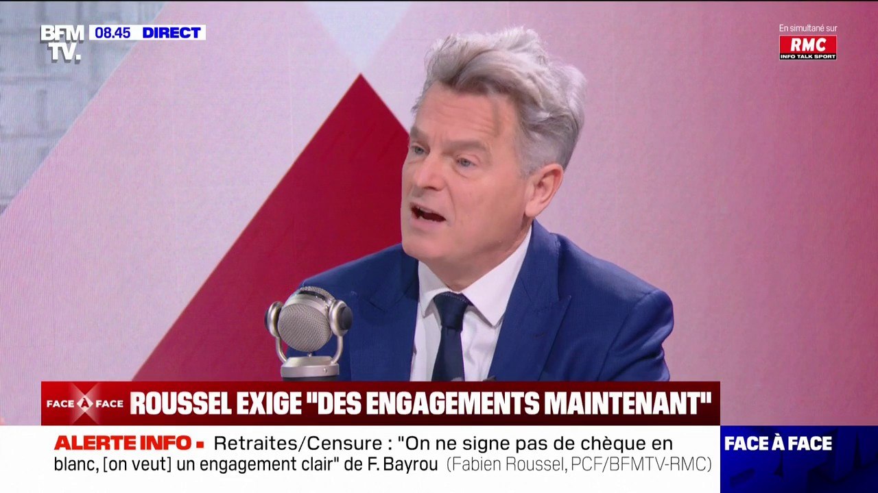 Fabien Roussel (PCF): "S'il n'y a pas d'engagements précis, clairs sur la réforme des retraites, nous censurerons dès cette semaine"