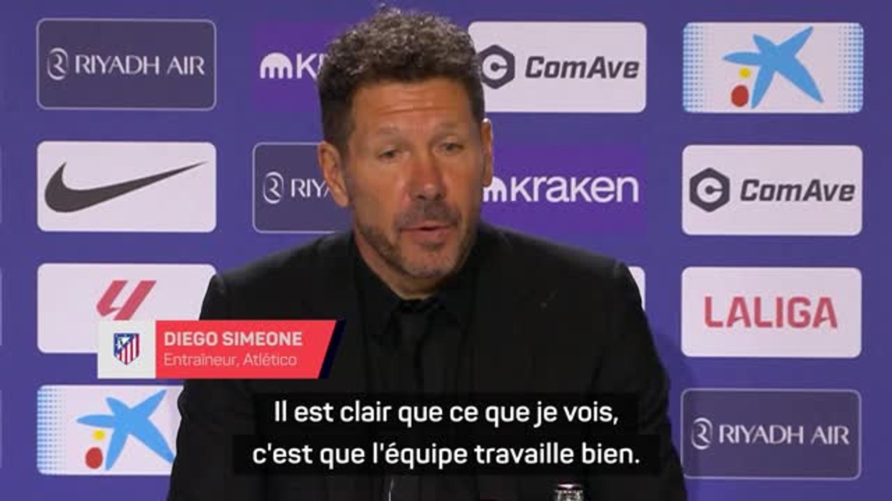 Atlético - Simeone veut maintenir la bonne dynamique “match après match”