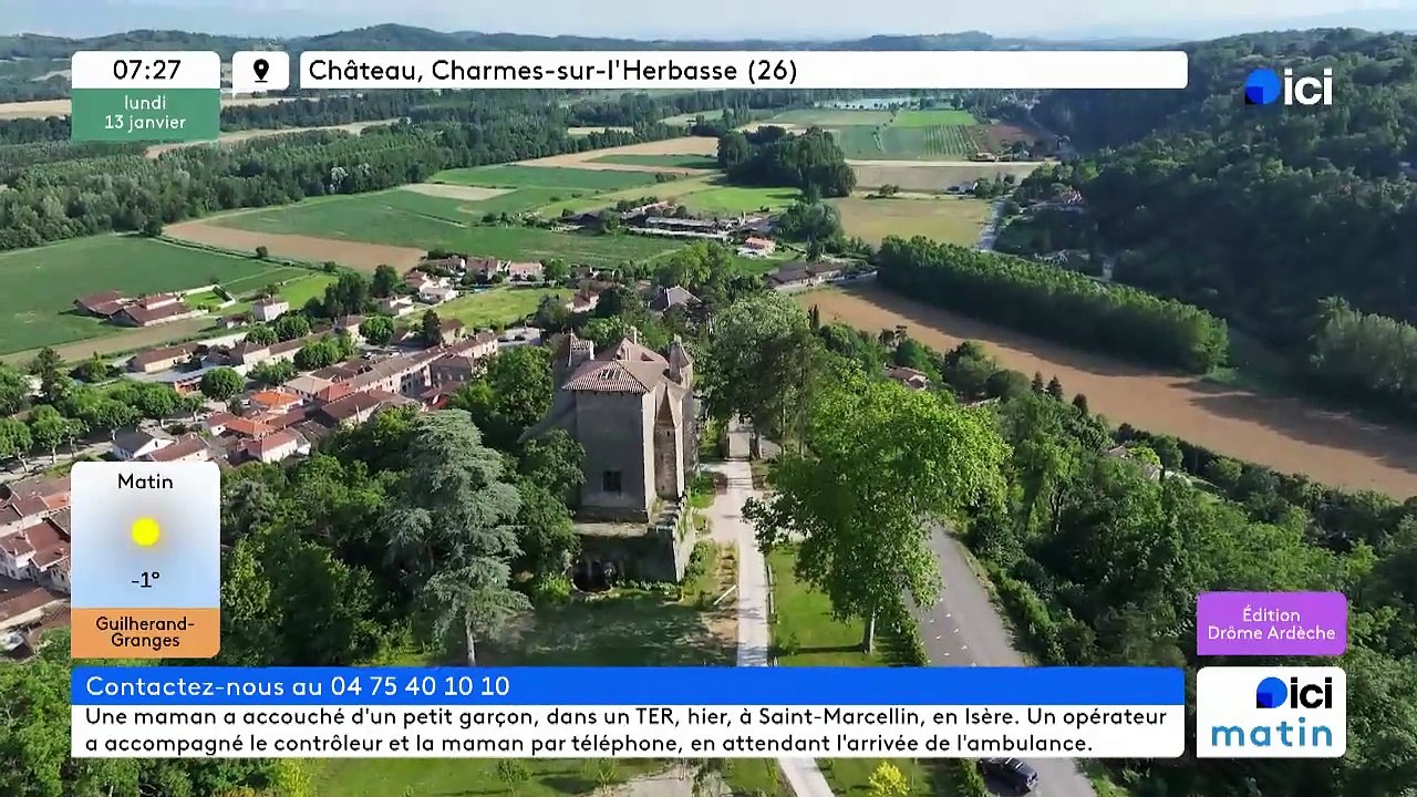 13/01/2025 - ici matin par ici Drôme Ardèche en vidéo