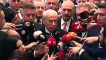 Grup toplantısı sonrası konuştu! Devlet Bahçeli’den Demirtaş sorusuna cevap