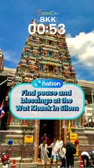 Find peace and blessings at the Wat Khaek in Silom