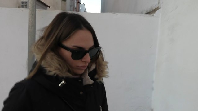 Irene Rosales, seria y cabizbaja ante el ingreso de urgencia de la hija de Anabel Pantoja