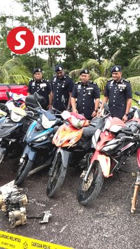 Three arrested for motorcycle thefts in Johor
