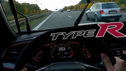Honda Civic Type R Autobahn Acceleration