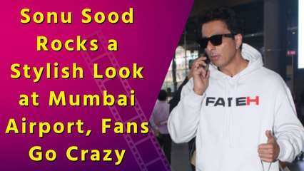 Sonu Sood's Airport Style Game is Strong, Fans Mob Him for Selfies
