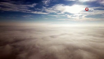 Çankırı’yı kaplayan ’sis denizi’ mest etti