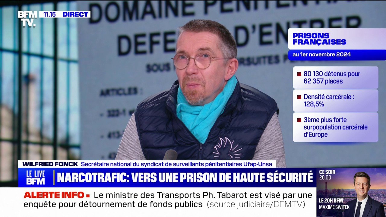 Wilfried Fonck (syndicat de surveillants pénitentiaires Ufap-Unsa): "Il est certain qu'on a un ministre de la Justice qui a envie de faire bouger les choses"