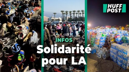 Cette géante récolte de dons sur un parking à Los Angeles témoigne de l’élan de solidarité