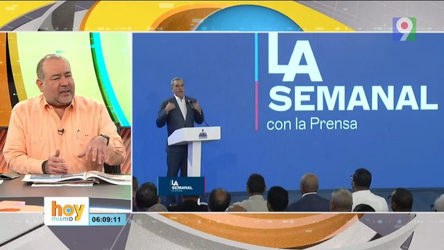 Hoy el presidente Abinader arranca La Semanal | Hoy Mismo