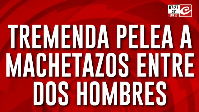 Impactante video muestra a dos hombres que se pelean a machetazos limpios