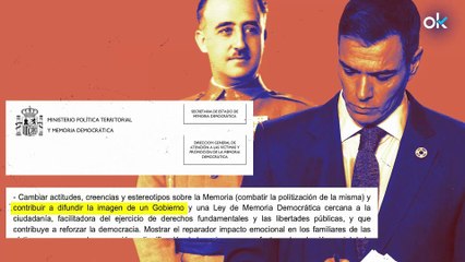 Un documento oficial de Moncloa anima a hablar de Franco para mejorar "la imagen" del Gobierno Sánchez