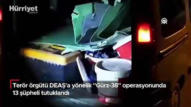 Terör örgütü DEAŞ'a yönelik Gürz-38 operasyonunda 13 şüpheli tutuklandı