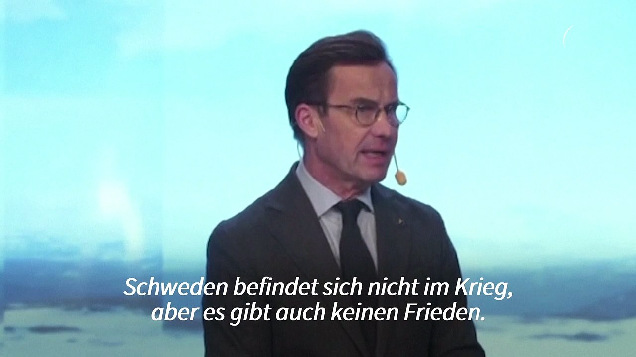 Kristersson: Schweden 'nicht im Krieg, aber auch nicht im Frieden'