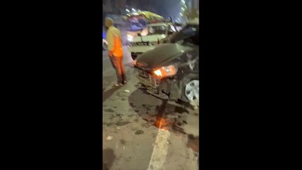 पुण्यातील टिळक रोडवर भयावह अपघात....पहा सीसीटिव्ही.....