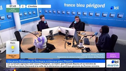 Laounia Attoumane, apprentie au Secours Populaire de Dordogne