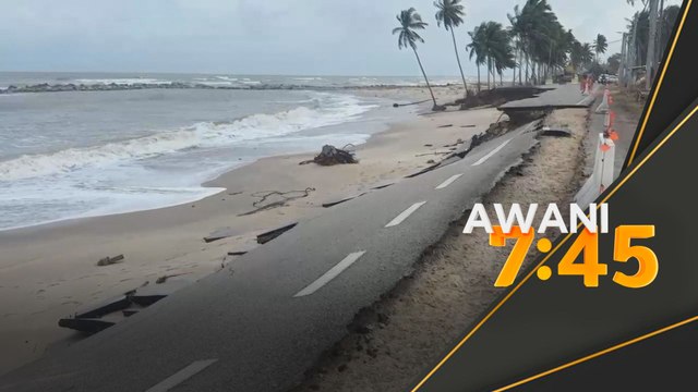 Dua laluan ditutup sementara, hakisan pantai Terengganu makin merebak