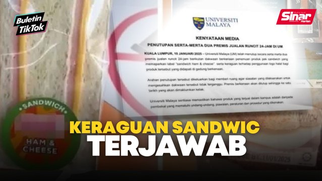 Sandwic dijual di UM sah tiada sijil halal
