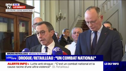 Trafic de drogues: Bruno Retailleau assure que "47 tonnes de cocaïne" ont été saisies en France en 2024