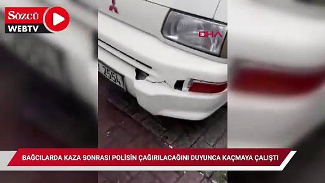 Bağcılar'da kaza sonrası polisin çağırılacağını duyunca kaçmaya çalıştı, arbede çıktı