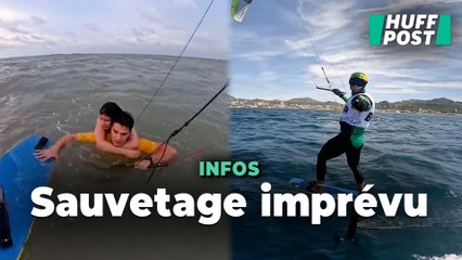Ce kitesurfeur brésilien des JO 2024 sauve une femme en mer alors qu’il teste son matériel
