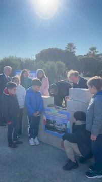 La première pierre du futur groupe scolaire de l'écoquartier de Roquebrune-Cap-Martin posée
