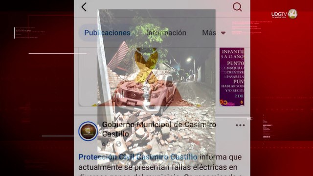 Sismo sacude la Costa Sur con afectaciones menores en Tolimán, Atengo y Casimiro Castillo