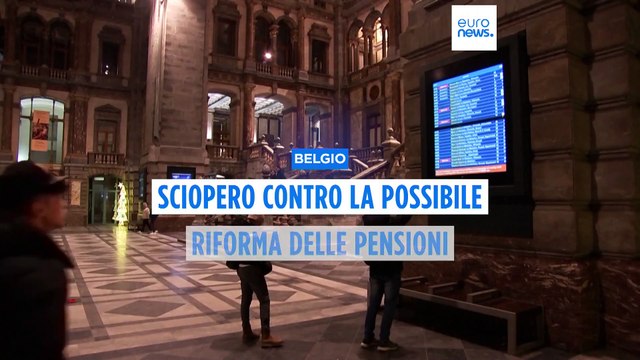 Belgio, trasporti nel caos per sciopero nazionale contro riforma pensioni: voli e treni cancellati