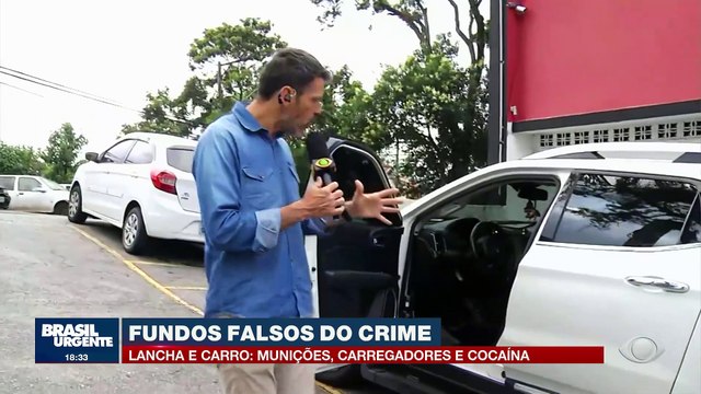 Polícia encontra fundos falsos do crime em carro que andava com lancha