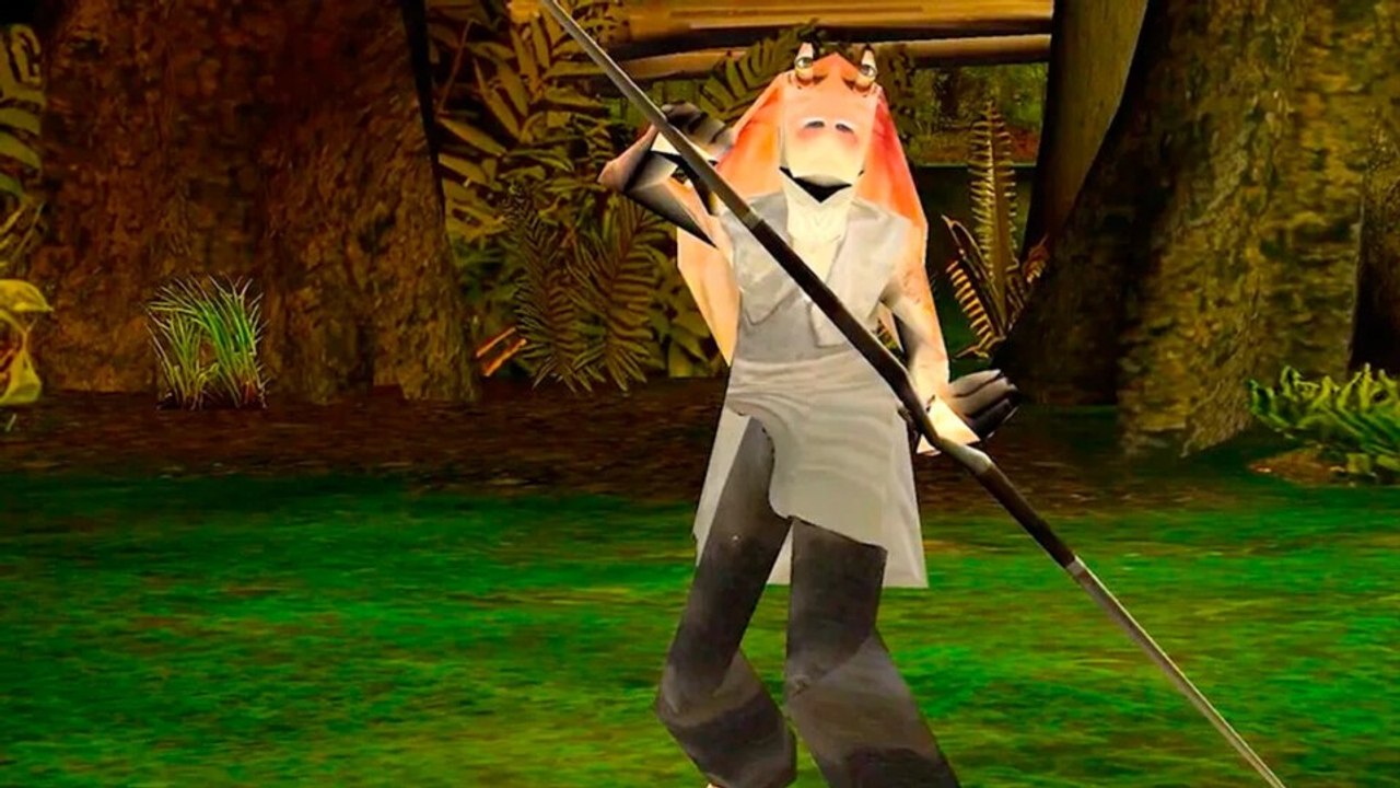 Star Wars Episode 1: Jedi Power Battles kommt auf den PC - Mit dabei ist auch ein ungeliebter Gungan