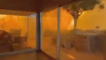 De lo más impactantes del incendio de Los Ángeles: graba desde dentro cómo el fuego rodea su casa