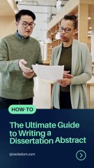 Struggling to write a dissertation abstract?