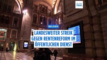 Landesweite Streiks in Belgien: Flüge und Züge fallen aus