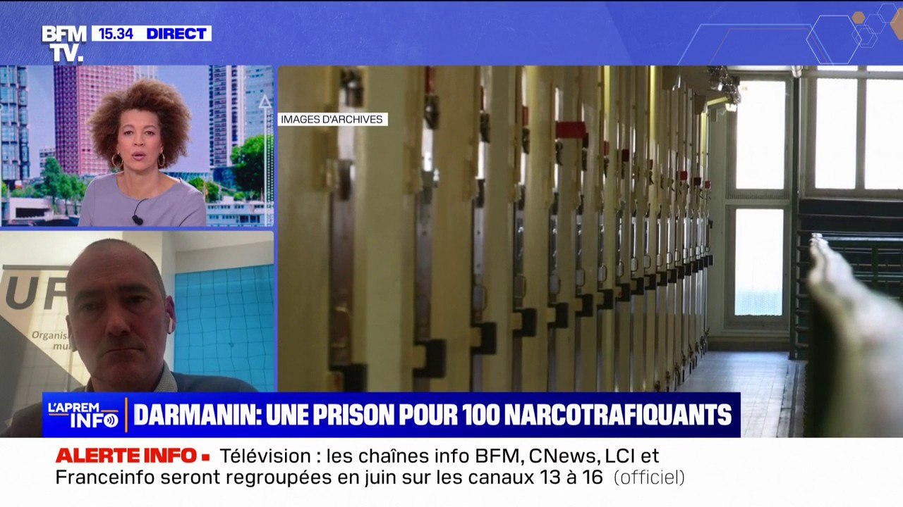 Prison pour narcotrafiquants: "Ça va dans le sens qu'on souhaite c'est-à-dire rendre nos prisons plus hermétiques", se félicite Emmanuel Chambaud (Ufap-Unsa Justice)
