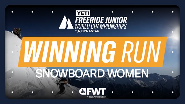 Winning Run Snowboard Women: Amélie Martin - 2025 YETI Junior World Championships Kappl by Dynastar