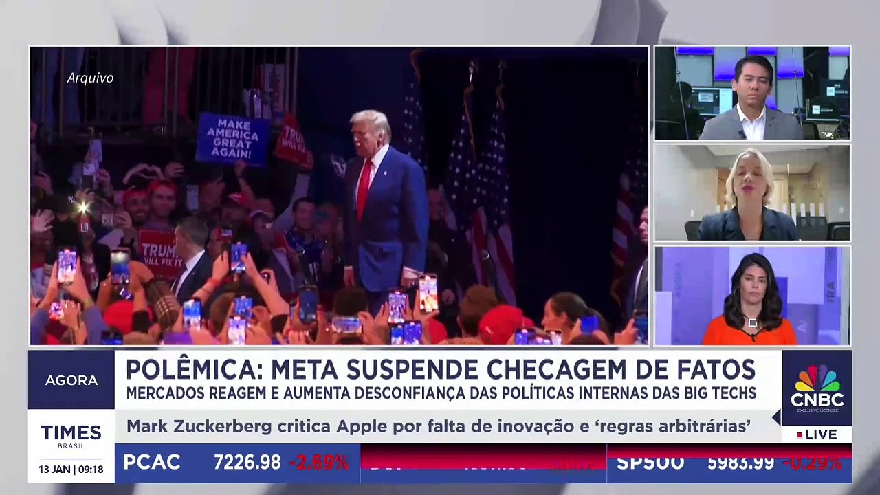 Como o mercado vai mexer após Meta suspender checagem de fatos? Nycolle Araújo Soares comenta