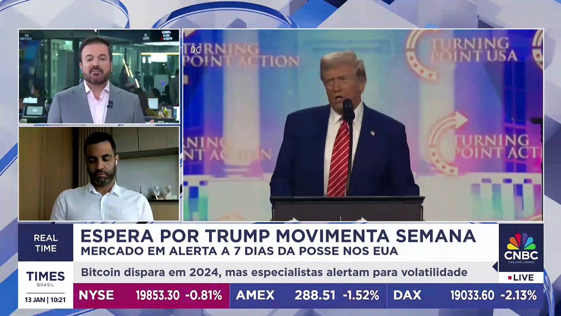 Espera por posse de Trump movimenta semana; sócio da CMS Invest comenta expectativa do mercado