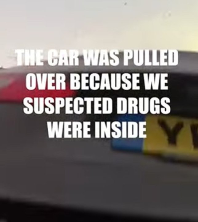 Moment officers found 9kg of cocaine in a car boot