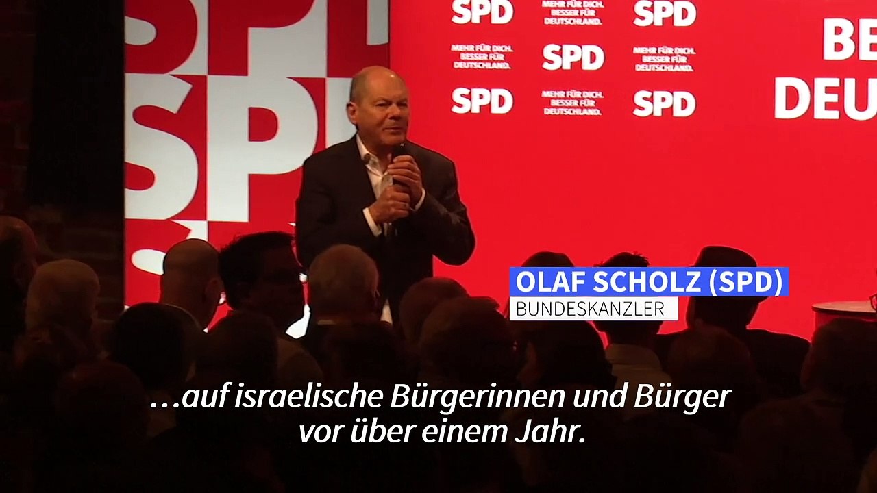 Pro-palästinensischer Protest stört Scholz-Auftritt in Bielefeld