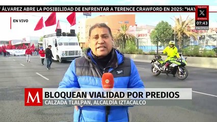 Bloquean la calzada de Tlalpan en CdMx; exigen la regularización de predios