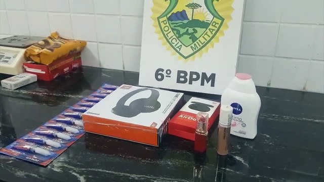 Homem é preso após furtar produtos em estabelecimento no Centro