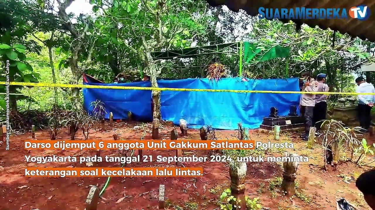 Jenazah Darso Warga Semarang Korban Dugaan Penganiayaan oleh Polisi Satlantas Polresta Yogyakarta di Ekshumasi