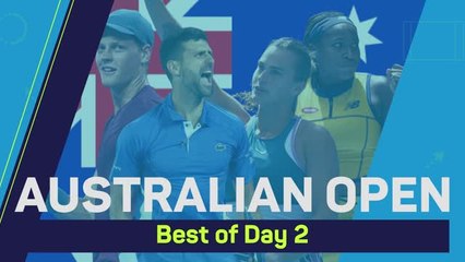 Australian Open Day 2 Recap - Djokovic survives scare and Kyrgios beaten
