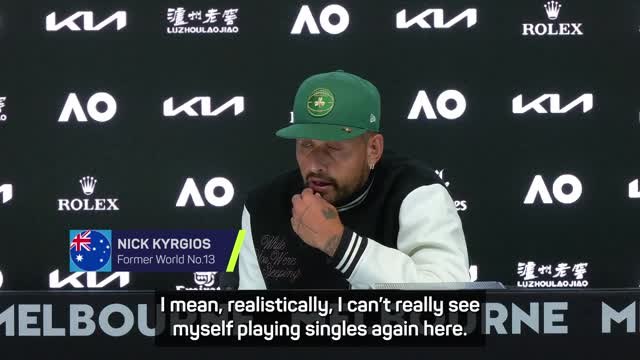 Kyrgios admits 2025 Australian Open 'realistically his last'