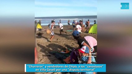 "Churreros" y vendedores de Chipá, a los "canastazos" en Villa Gesell por una "disputa territorial"