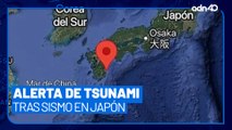 ¡Alerta de tsunami en Japón! todo por un sismo magnitud 6.9 en Miyazaki