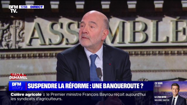 Pierre Moscovici (premier président de la Cour des comptes): La réforme des retraites n'est pas parfaite (...) mais il faut que financièrement nos retraites soient soutenables