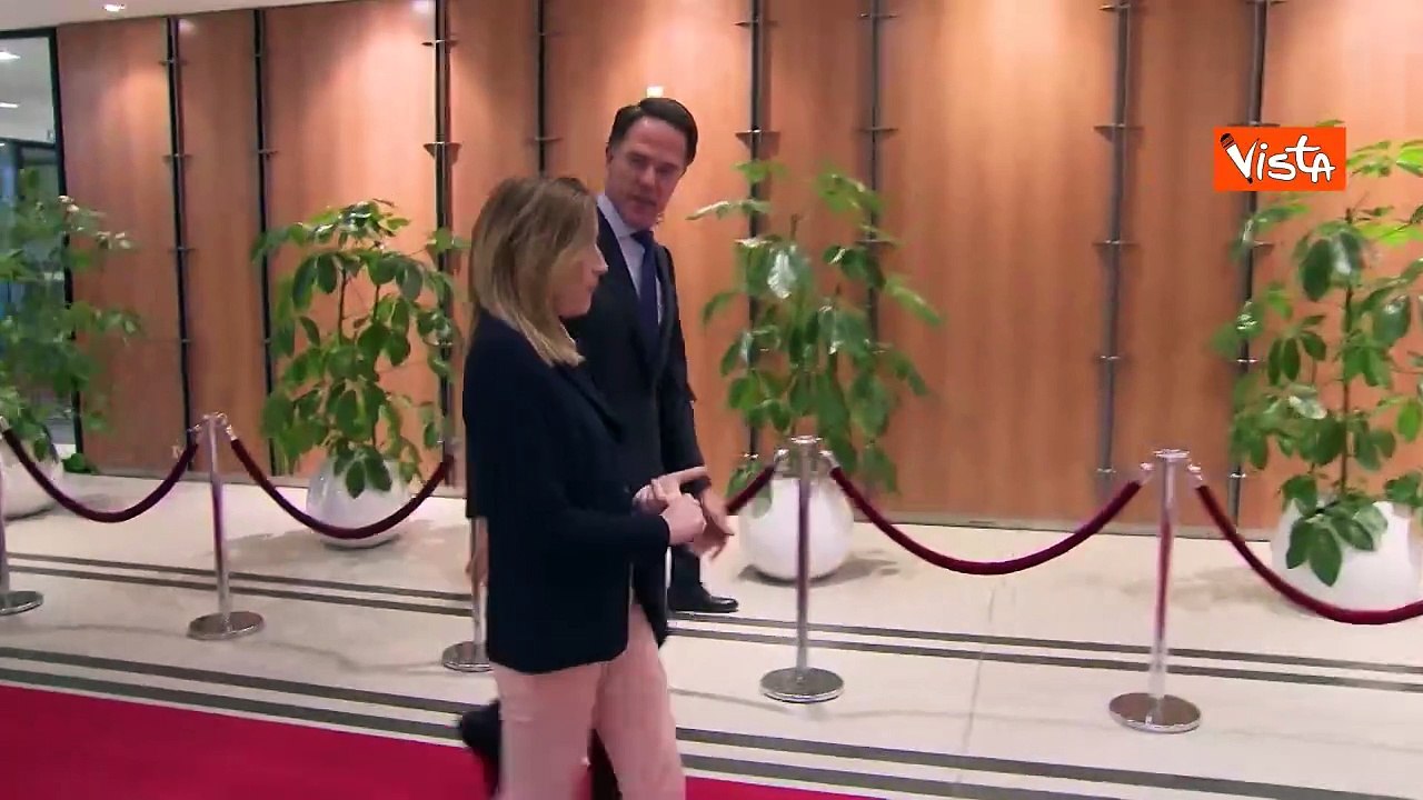 Metsola riceve a Bruxelles il segretario della Nato, Mark Rutte