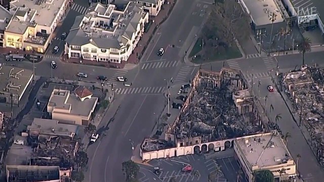 Aerial Footage Reveals Scale of Devastation Left by Los Angeles Area Wildfires